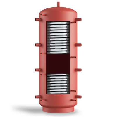 Акумулююча ємність Теплобак ВТА-1 1000 л, ВТ 1,8/НТ 1,55 м²