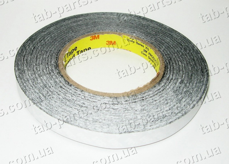 Двосторонній скотч 3M, чорний, 15 мм, 50 метрів