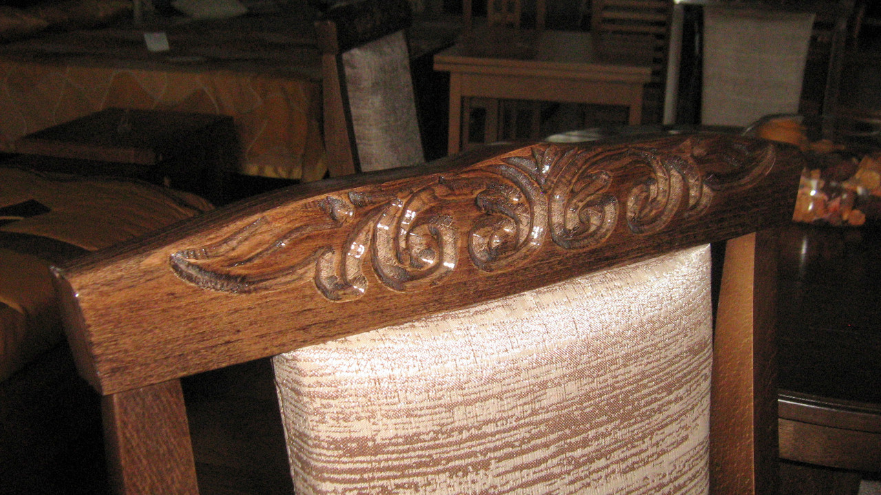Стул кухонный деревянный с мягкой спинкой и сиденьем Чумак-2 Микс мебель, цвет орех - фото 3 - id-p38978239