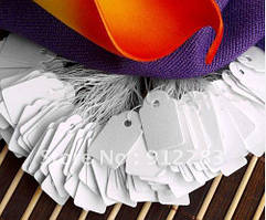 Бирки на прикраси білі