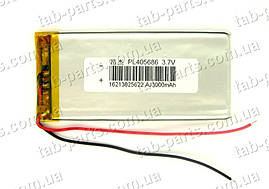 Батарея (акумулятор) для планшета 3000 мА·год, Li-Pol 3.7В, 86*56*4 мм
