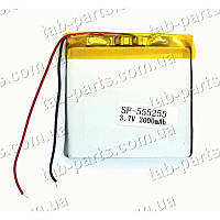 Батарея (акумулятор) для планшета 2000 мА·год, Li-Pol 3.7В, 55*52*5 мм