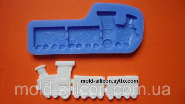 Силіконовий молд "Паровозик", фото 1