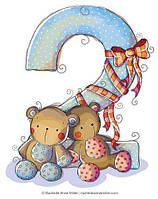 Цифри 23 вафельні картинки