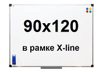 Дошка магнітно-маркерна в рамі Х-line 90х120см
