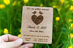 Дерев'яні запрослювальні на весілля