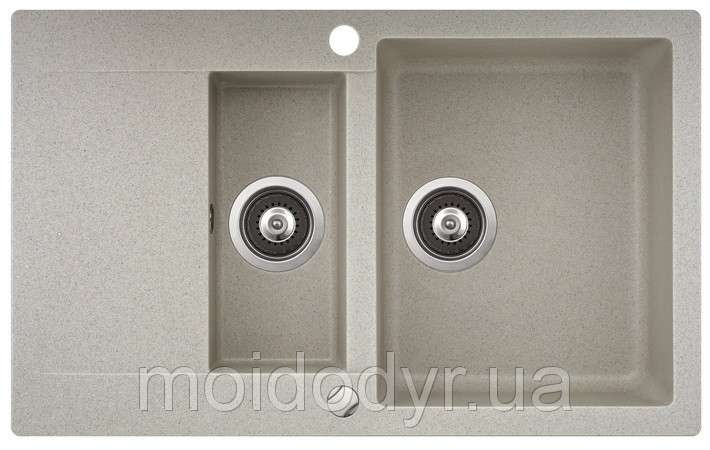 Гранітна кухонна мийка Аквасанита - Aquasanitа Cuba sqc 151 силіка