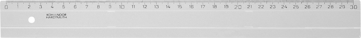 Лінійка 30 см, Безбарвна, фото 1