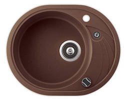 Гранітна кухонна мийка Aquasanitа - Helika Clarus sr 102 мідь