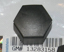 Ковпачок колісної гайки чорний (антрацит) L=21 mm GM 13283158 OPEL Insignia