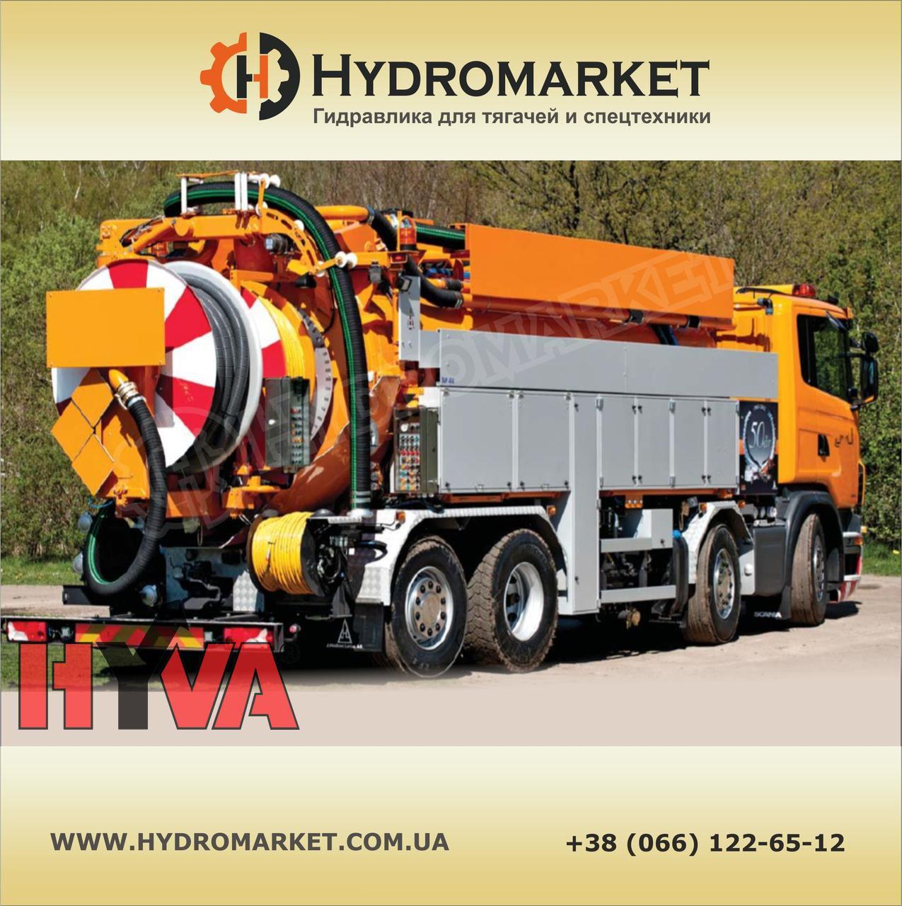 Гідравліка Hyva на спецтехніку в Луцьку з алюмінієвим баком, фото 1