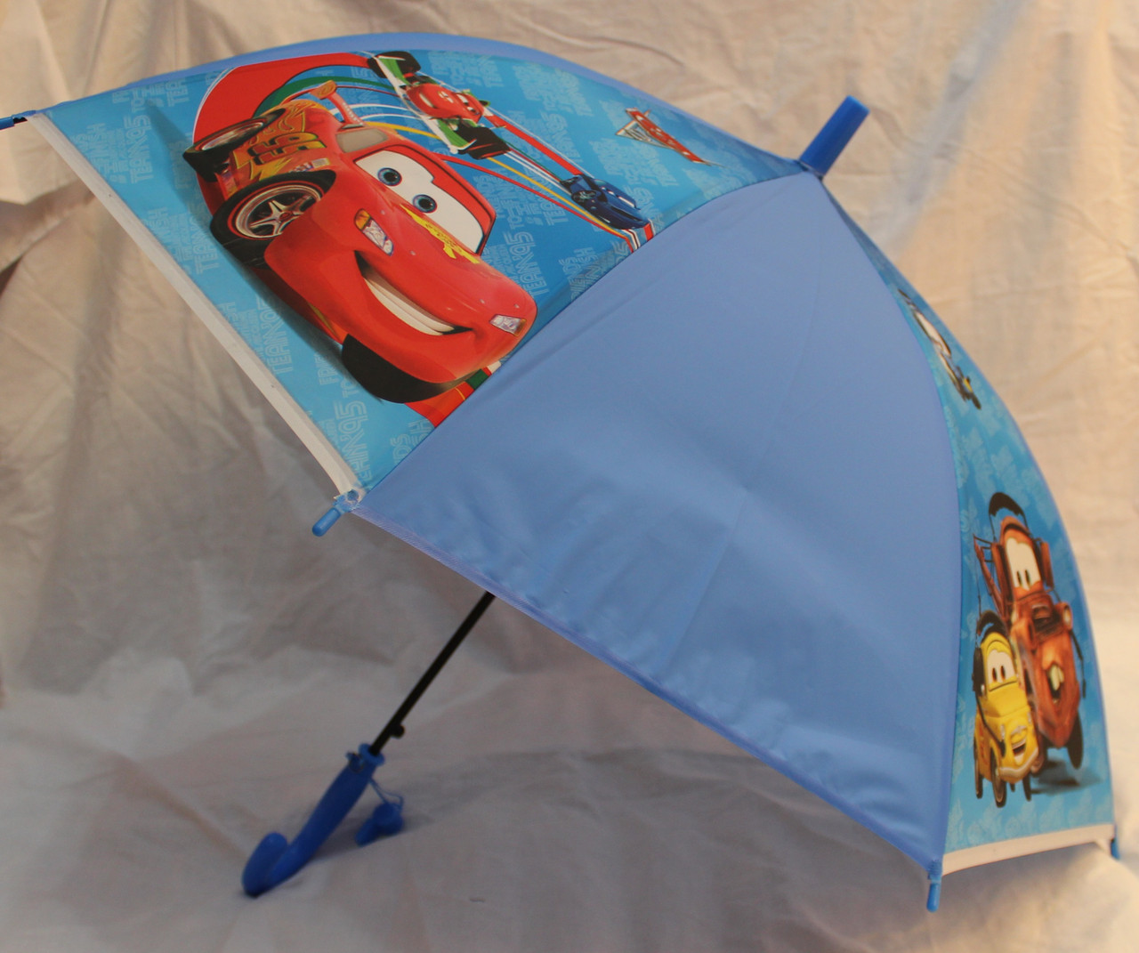Зонт детский трость полуавтомат силиконовый тачка маквин 015 - фото 2 - id-p566668429
