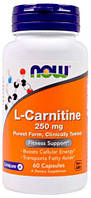 L-Carnitine 250 мг NOW, 60 капсул