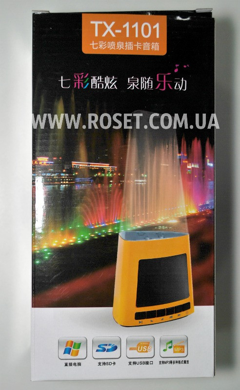 Лампа-фонтан з колонкою - Танцюючий фонтан TX-1101 Співаючий фонтан