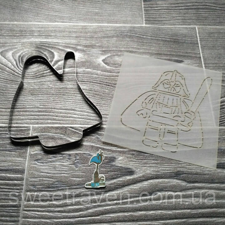 Вирубка для печива та пряників із трафаретом Лего Дарт Вейдер, фото 1