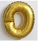 Фольгированный ШАР-БУКВА O высотой 40 см цвет : золото