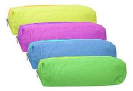 Пенал-косметичка "Мультяшки" - Квіти (1 відділення, кольори :малиновий, салатовий, оранжевий)