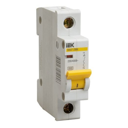 Автоматичний вимикач ВА47-29М 1P 32A 4,5 кА х-ка D ІЕК