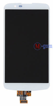Дисплейний модуль LG K430 K10 білий, фото 2