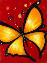 Набір алмазної мозаїки "Жовтий метелик"