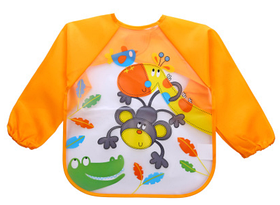 Фартух для творчості або годування "Мавпочка" Помаранчевий 20363