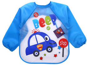Фартух для годування (без кишені) "Машинка" Синій 20364