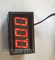 Вольтметр 27016R цифровий 0-30V вбудований (три дроти) Червоний