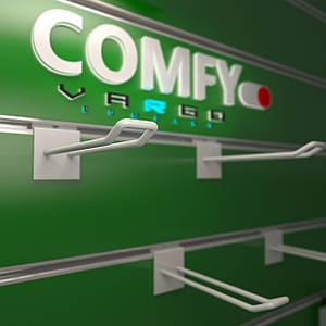 Гачки для экономпанелей 🛒 білі 300 мм