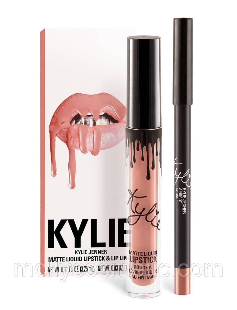 Матова помада Kylie з олівцем — колір APRICOT