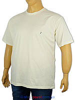 Мужская футболка Neti MSY-001/D бежевая большого размера