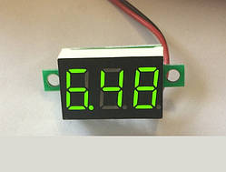 Вольтметр 27020G цифровий DVM-36 постійного струму 4,5-30V Зелений (два дроти)