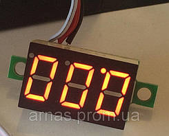 Вольтметр 27022R цифровий DVM-36.3 постійного струму 0-30V Червоний (три дроти) 