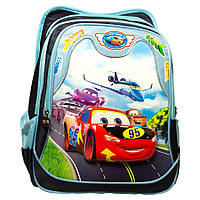 Школьный удобный рюкзак для мальчика Makvin 3D синий