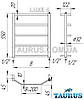 Сушарка для рушників Luxe 5/450 з неіржавкої сталі, фото 4