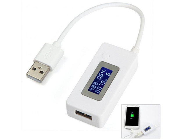 Usb тестер з ркі індикатором і шнуром kcx-017