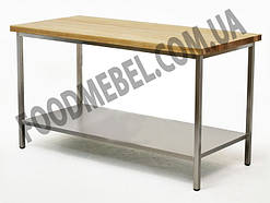 Стіл пекарський для борошняних робіт з дерев'яною стільницею