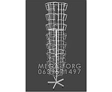 Вертушка 48 місць для колгот і дисків. Висота 125 см. Ширина кишені 18 см. Висота кишені 11 см