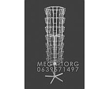 Вертушка відкрита 56 місць. Колір білий. Висота 182 см. Діаметр окружності 45 см