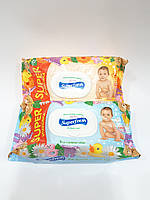 Детские влажные салфетки Baby SuperFresh с клапаном