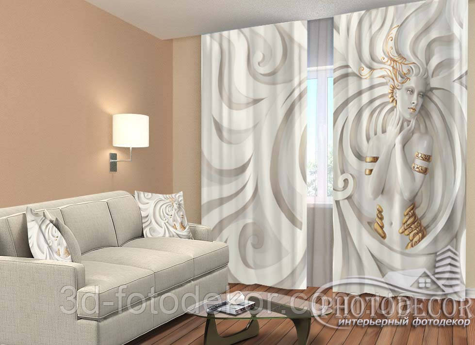 Фото Штори "Богиня" 2,5м*2,6м (2 полотна по 1,30м), тасьма