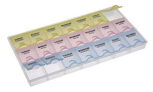 Контейнер кольоровий 748-16 на 21 комірку (розмір: 21,5 х10, 5х1, 7 см)