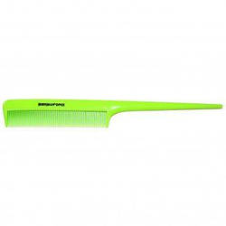 Гребінь з полімерним хвостом Denman lime green