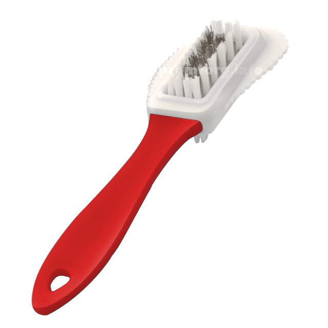 Щітка потрійна для чищення взуття із замші велюру нубуку, фото 1