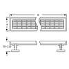 SitaDrain Klassik, 250х1000 мм Дренажна решітка з поцинкованої сталі, фото 2