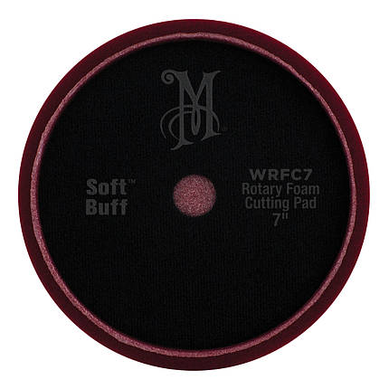 Полірувальний круг жорсткий - Meguiar's Rotary Foam Cutting Pad 7" 178 мм, бордовий (WRFC7), фото 3