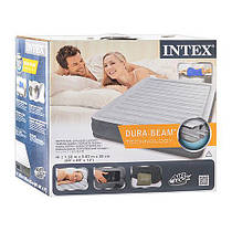 Надувне ліжко Intex Comfort Plush Mid Rise Airbed 67770, вбудований електронасос ( 203x152x33см)