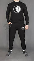 Спортивний костюм Стаф чоловічий, костюм Staff трикотажний чорний XS