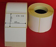 Термоетикетка 58 x 40 мм ЕКО 650 шт.