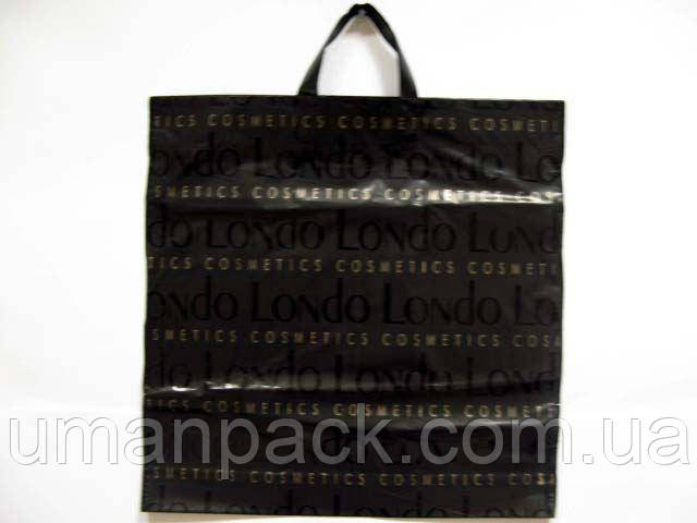 Пакет із петльовою ручкою б "Луїза" (44*45+6+3) 65мк ДПА (50 шт)