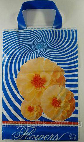 Пакет поліетиленовий з петлевою ручкою (25*35)"Флора" (25 шт)